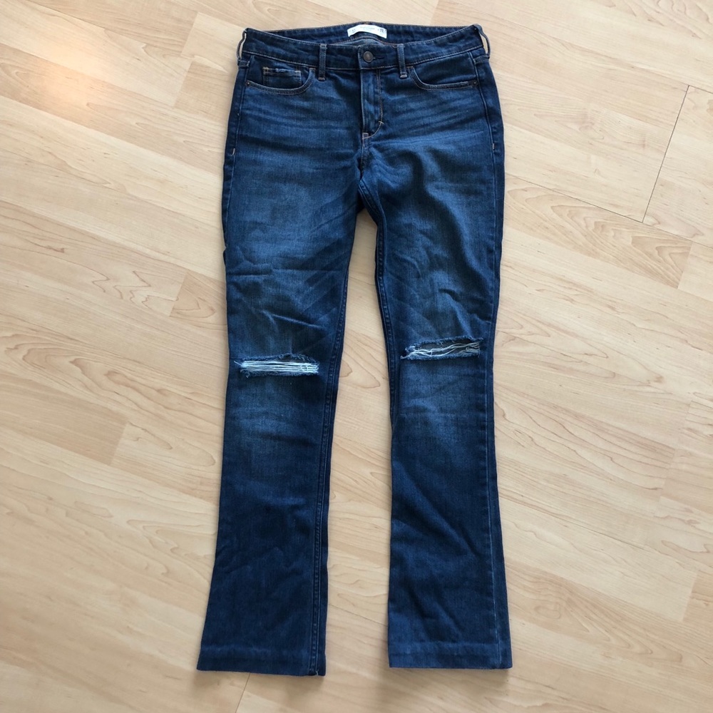 Abercrombie & Fitch Bootcut Ripped Jeans
